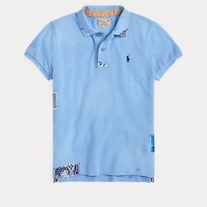 Polo Ralph Lauren denim patchwork skinny polo